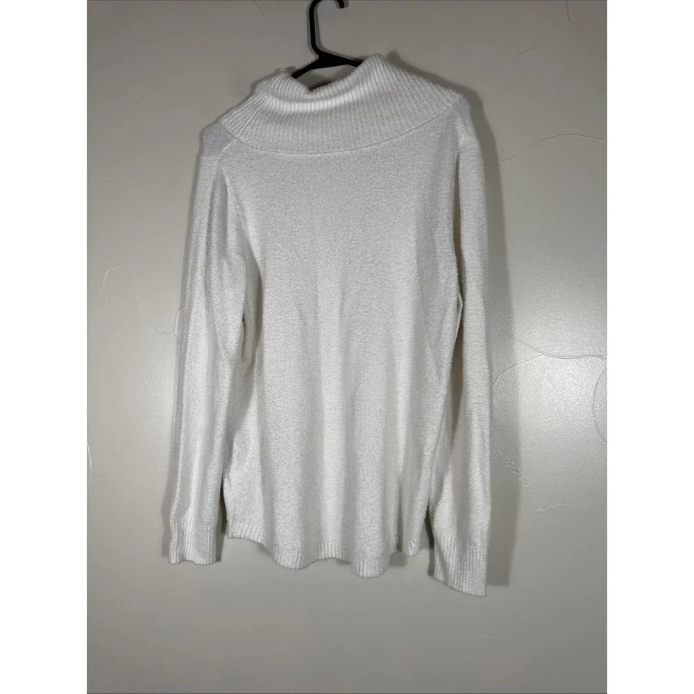 Rachel Zoe Viscose‎ Soft  Women's Turtleneck Ivory Medium Sweater SOFT